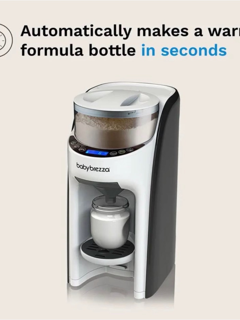 Baby Brezza Formula Pro – White and Gray Automatic Formula Maker